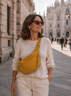 Ámbar · Bolso de Hombro Ocre — detalles