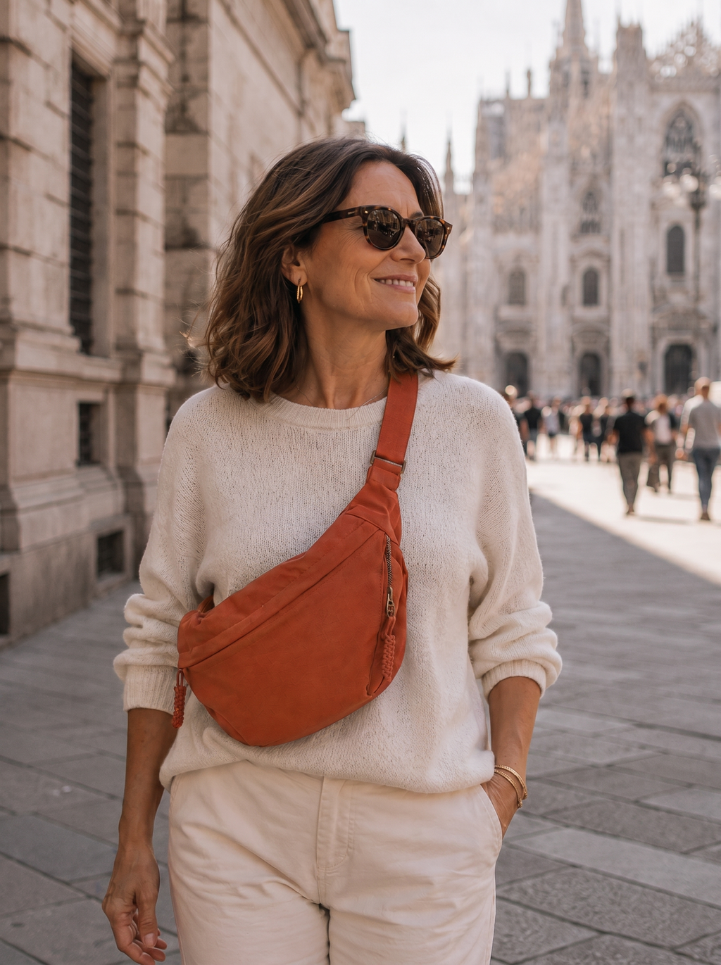 Naiara · Bolso de Hombro Naranja — detalles