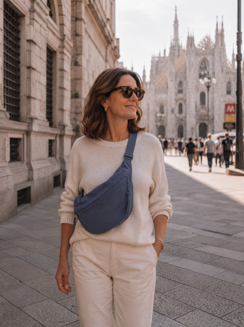 Berta · Bolso de Hombro Azul — detalles