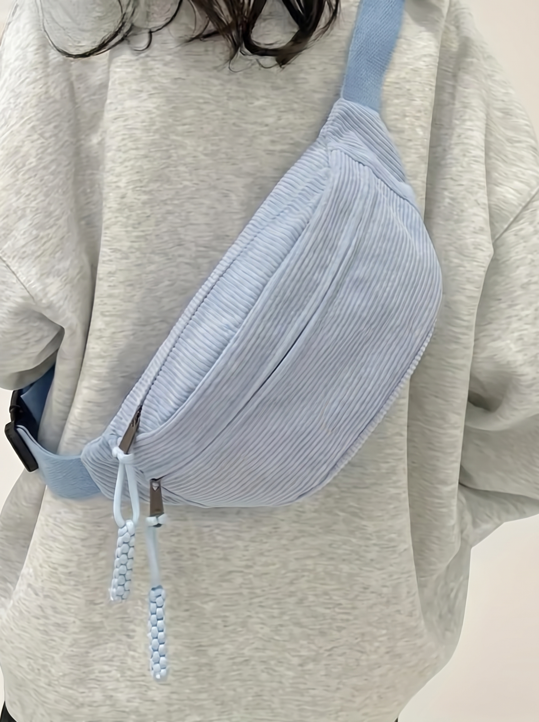 Coral · Bolso de Hombro de Pana