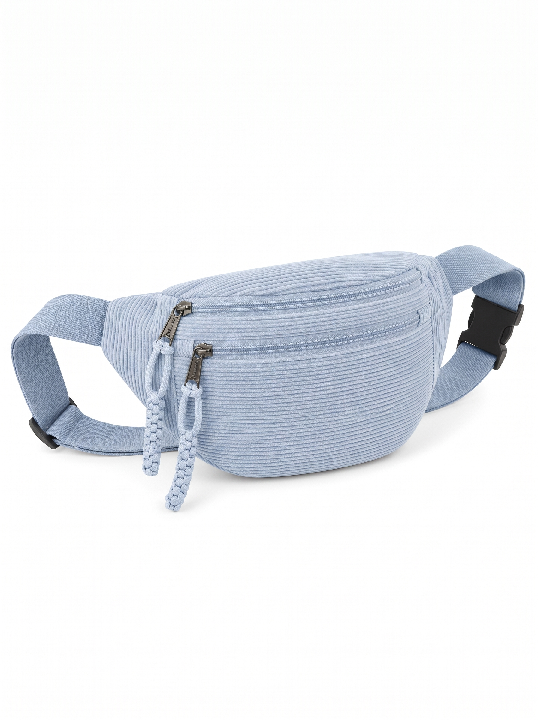 Coral · Bolso de Hombro de Pana — correa ajustable