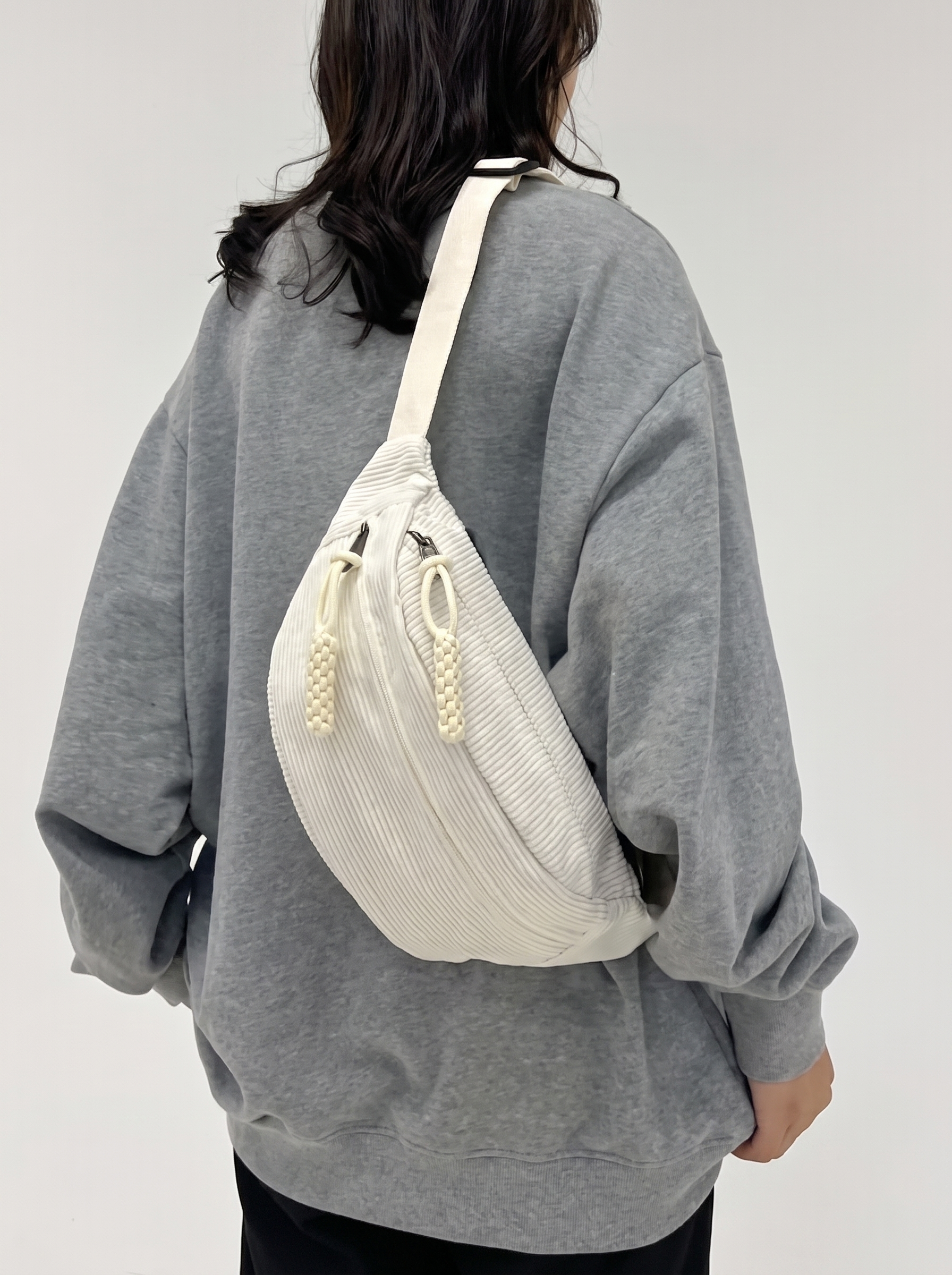 Coral · Bolso de Hombro de Pana