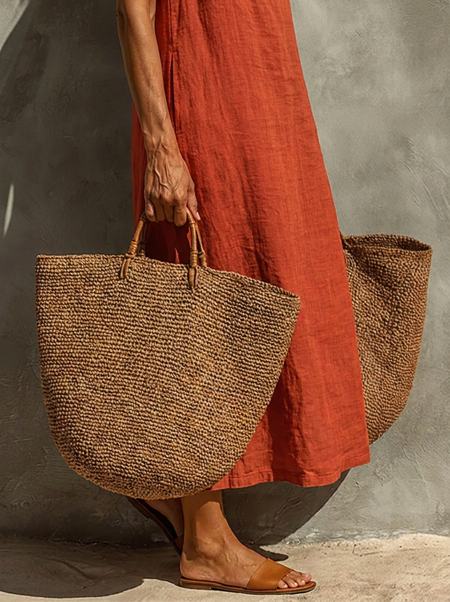 Carmen en rojo · detalle del tejido y la falda