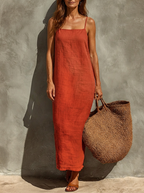 Carmen en rojo · caída del vestido