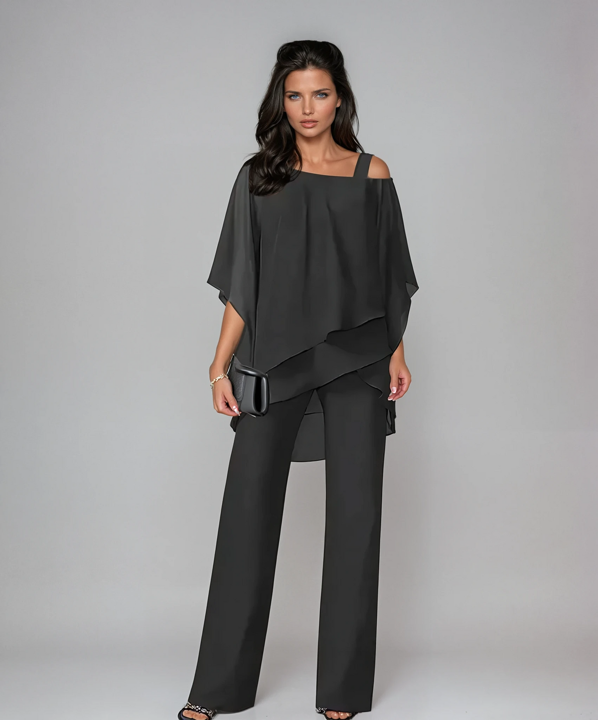 Anabel conjunto dos piezas Negro