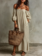 Olivia · Vestido Maxi Hombros Descubiertos