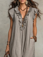 Chiara · Vestido Maxi Boho con Escote en V