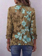 Salud | Chaqueta Floral Degradado con Volantes