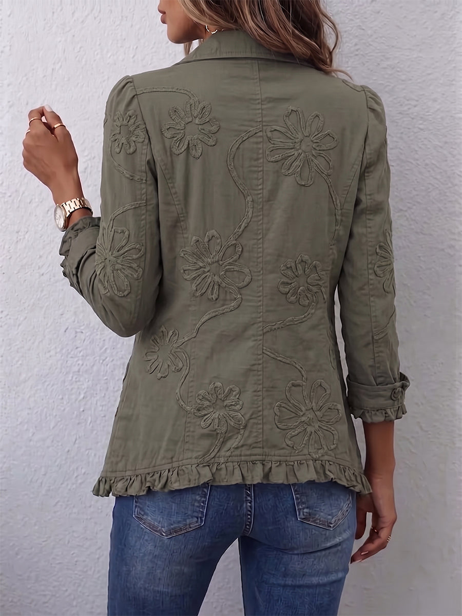 Ofelia · Chaqueta Vintage con Bordados Florales