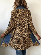 Lorena | Chaqueta Larga de Leopardo con Vaquero