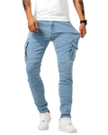 Pantalón Cargo Marino Elástico