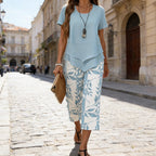 Conjunto Multicapa Cuello Redondo