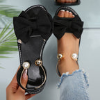 Sandalias Elegantes con Tiras en el Tobillo y Perlas