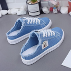 Zapatillas Lucía — Mule Vaquera Sin Talón para el Verano