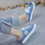 Zapatillas Lucía — Mule Vaquera Sin Talón para el Verano