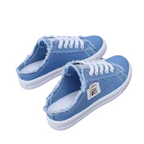Zapatillas Lucía — Mule Vaquera Sin Talón para el Verano