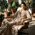 Vega · Vestido Maxi Escote V con Volantes