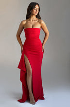 Omina | Vestido Maxi Luxe sin Tirantes